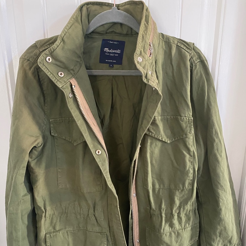 Madewell Military Anorak Jacket Green Hood-Women’s